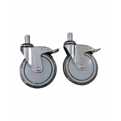 5 Inch Caster Wheel with Lock For Commode Wheelchair 5 Inch Caster Wheel with Lock For Commode Wheelchair