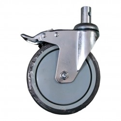 5 Inch Caster Wheel with Lock For Commode Wheelchair 5 Inch Caster Wheel with Lock For Commode Wheelchair