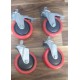 5 Inch Caster wheels Complete Set 5 Inch Caster wheels Complete Set