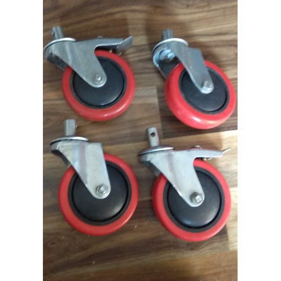 5 Inch Caster wheels Complete Set 