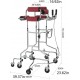Adult Standing Rollator Walker with Seat For Seniors & Patient