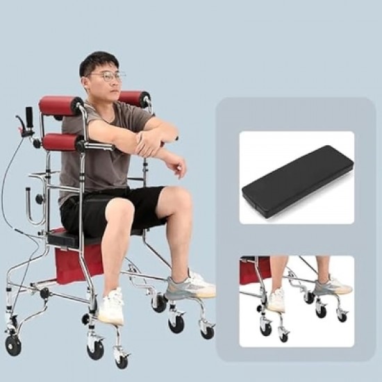 Adult Standing Rollator Walker with Seat For Seniors & Patient
