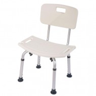 Aluminum Shower Chair with Height Adjustable and Back Rest  Aluminum Shower Chair with Height Adjustable and Back Rest