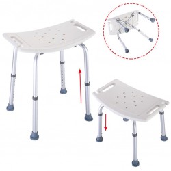 Aluminum Shower Chair with Height Adjustable