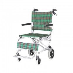 Aluminum Wheelchair with Bag Ultra Compact with Flip-up Armrest & Flip-up Footrest