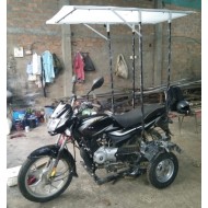 Bajaj Platina BS6 Bike Side Wheel Attachment with Canopy Bajaj Platina BS6 Bike Side Wheel Attachment with Canopy