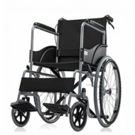 Basic Premium Wheel Chair Chrome Polished-Black Basic Premium Wheel Chair Chrome Polished-Black