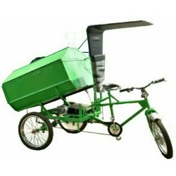 Battery Operated Garbage Container Cycle Rickshaw