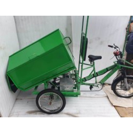 Battery Operated Garbage Container Cycle Rickshaw