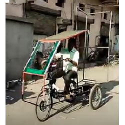 Battery Operated Three Wheeler Advertising Tricycle