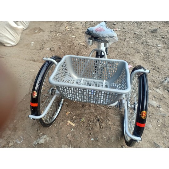 Battery Operated Tricycle with Storage Basket