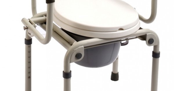 Bedside Height Adjustable Commode with Arm