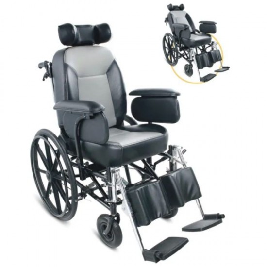 Cerebral Palsy Reclining Wheelchair with Comfortable Seat