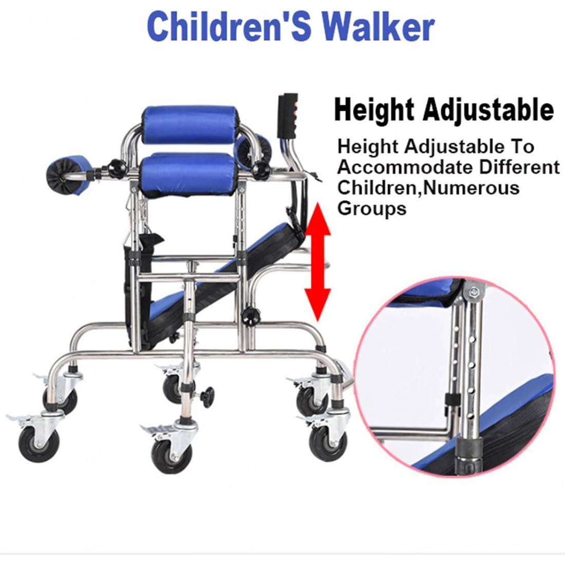 Children Standing Walker Multi-Functional Folding Paralytic ...