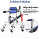 Children Standing Walker Multi-Functional Folding Paralytic Rehabilitation Lower Limb Training Stangding Walker, Standard Walker for Handicap & Disabled Kid's