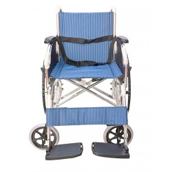 Deluxe Aluminium Wheelchair with Double Cross Bar
