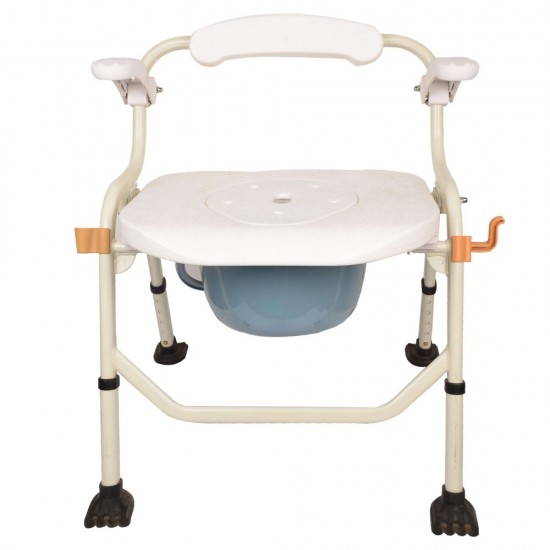 Deluxe Commode Shower Chair with Armrest