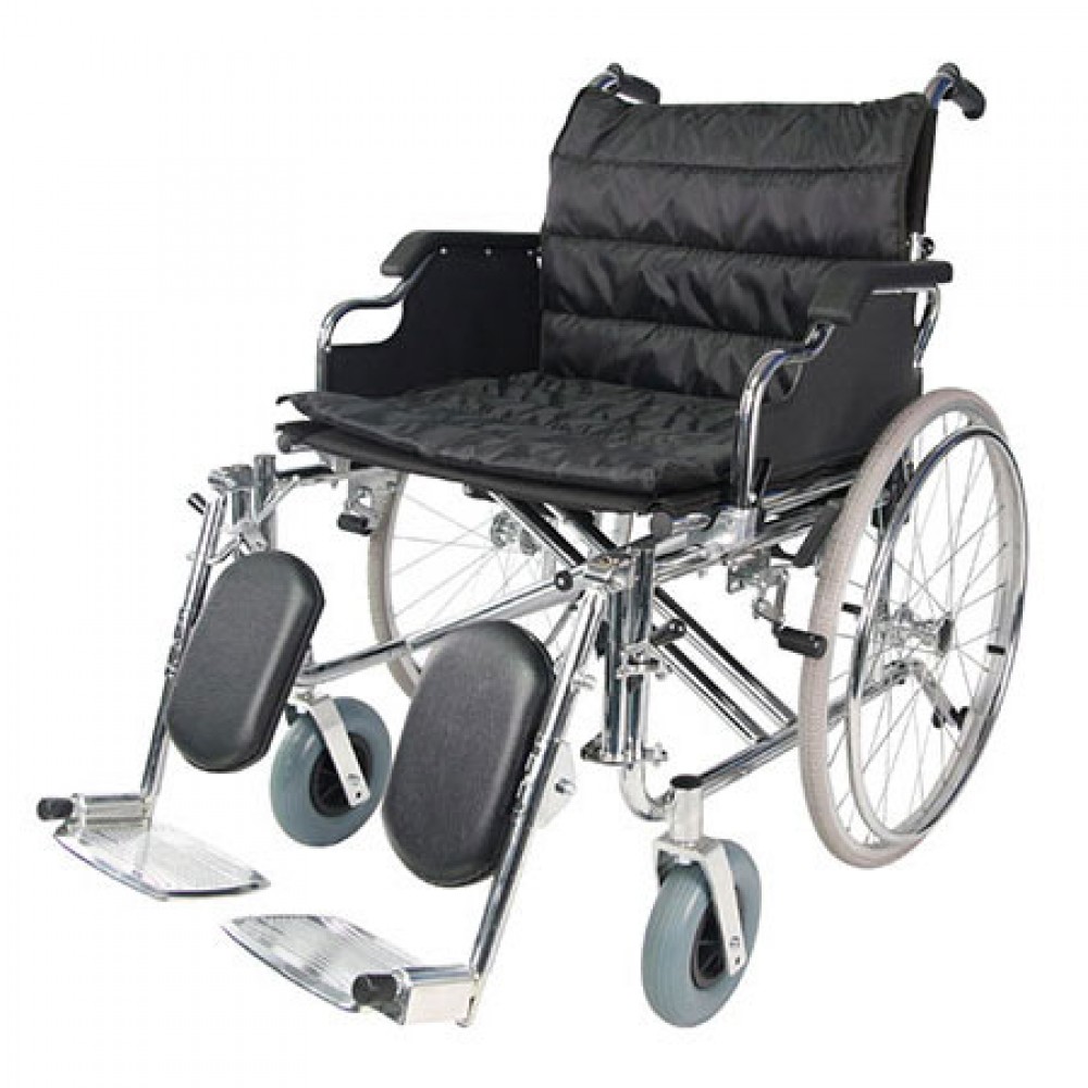 Deluxe Heavy Duty Wheelchair with Elevated Footrest Rs 10499