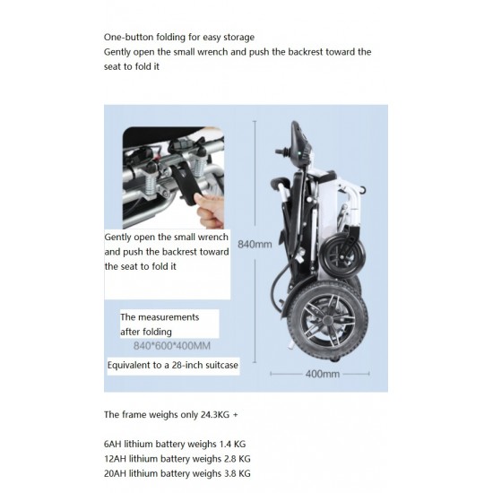 Evox WC 107 Easy Fold Lightweight Power Wheelchair Evox WC 107 Easy Fold Lightweight Power Wheelchair
