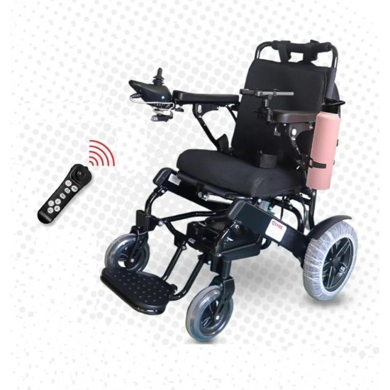 Evox WC 109A Electric Wheelchair Auto Folding with LED Light Cup Holder Phone Holder USB Adapter