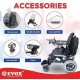 Evox WC 109A Electric Wheelchair Auto Folding with LED Light Cup Holder Phone Holder USB Adapter