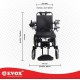 Evox WC 109A Electric Wheelchair Auto Folding with LED Light Cup Holder Phone Holder USB Adapter