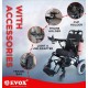 Evox WC 109A Electric Wheelchair Auto Folding with LED Light Cup Holder Phone Holder USB Adapter