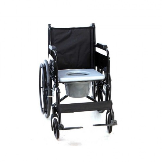 FOLDING COMMODE WHEELCHAIR