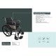 FOLDING WHEELCHAIR IN CHROME FINISH WITH MAG WHEEL FOLDING WHEELCHAIR IN CHROME FINISH WITH MAG WHEEL