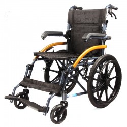 Flip-up Armrest Floding Manual Wheelchair with Mag PU Rear Wheel Flip-up Armrest Floding Manual Wheelchair with Mag PU Rear Wheel