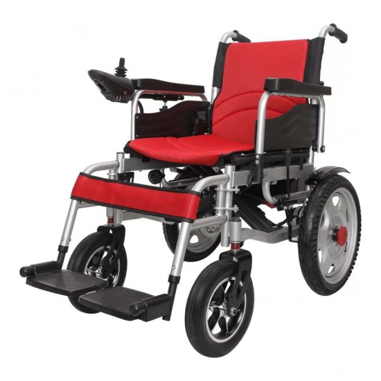 Foldable Electric Wheelchair with Electromagnetic Control & Tubeless Tyres