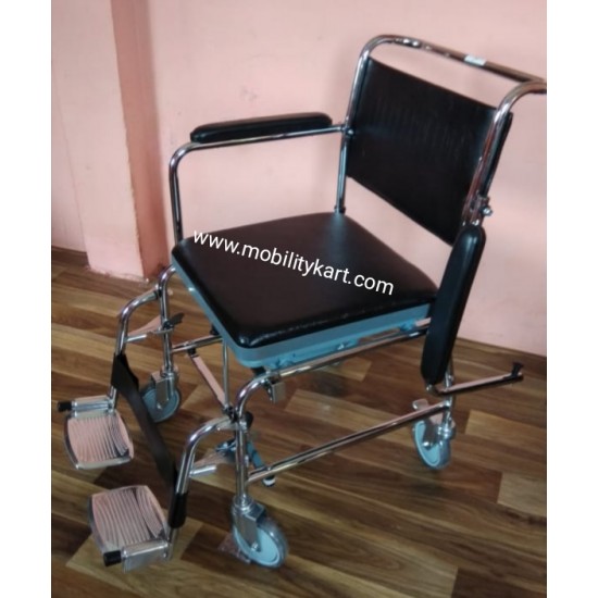 Foldable Frame Shower Commode Chair