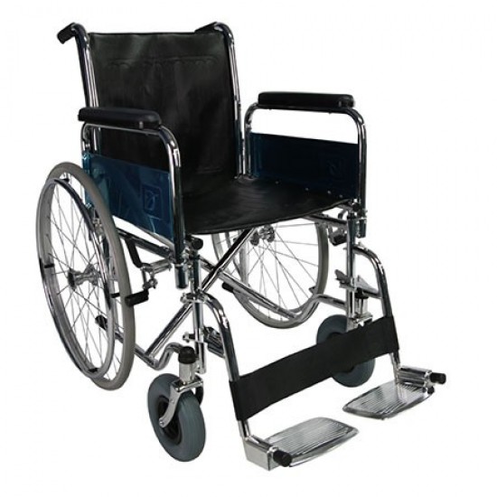 Foldable Wheelchair with Detachable Armrest Footrest