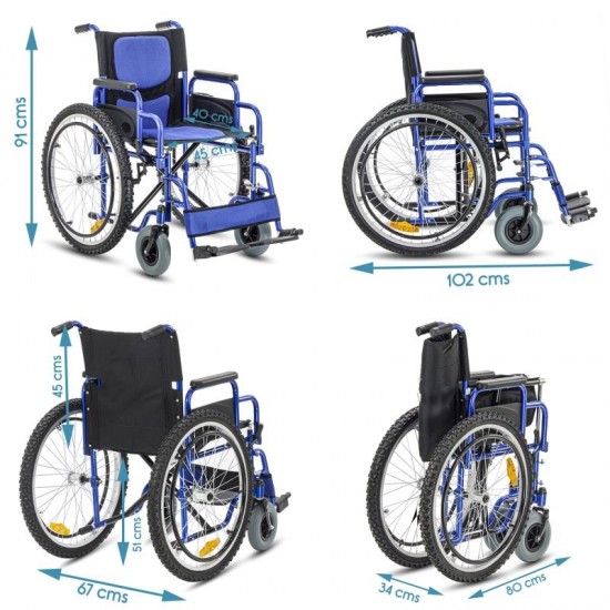 Heavy Duty Deluxe Wheelchair