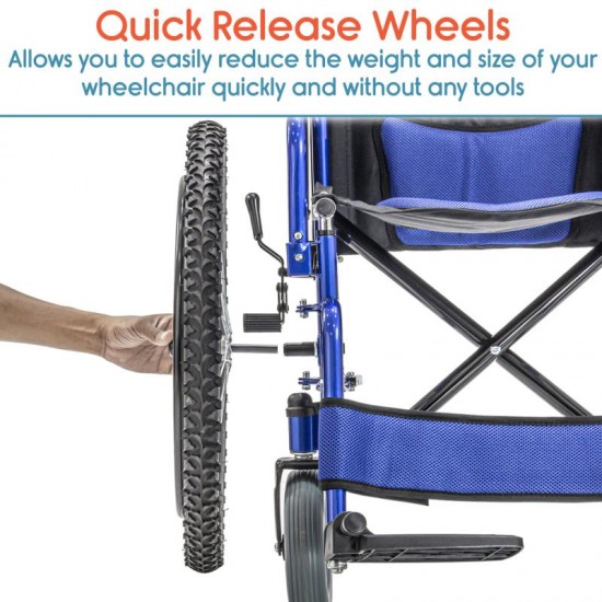 Heavy Duty Deluxe Wheelchair