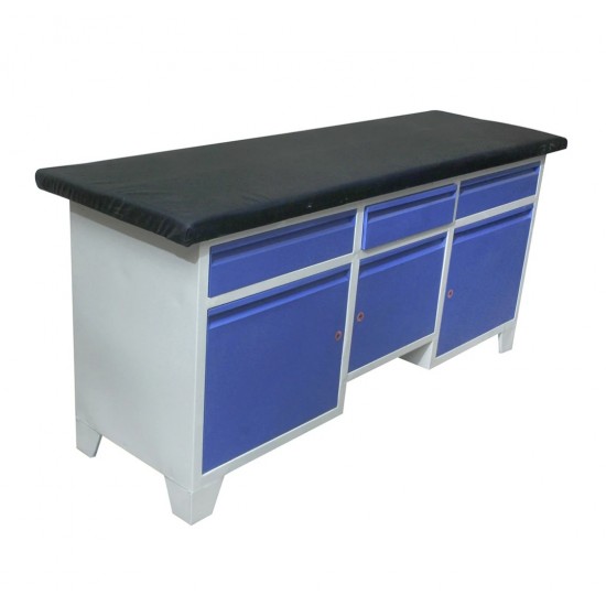 Hospital Examination Table with Cabinets