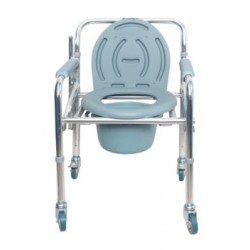 Karma Rainbow 5 AL Foldable Aluminium Commode Chair with Wheels Karma Rainbow 5 AL Foldable Aluminium Commode Chair with Wheels
