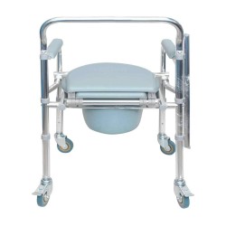 Karma Rainbow 5 AL Foldable Aluminium Commode Chair with Wheels Karma Rainbow 5 AL Foldable Aluminium Commode Chair with Wheels