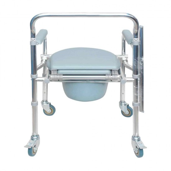Karma Rainbow 5 AL Foldable Aluminium Commode Chair with Wheels Karma Rainbow 5 AL Foldable Aluminium Commode Chair with Wheels