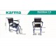 Karma Rainbow 13 MS-AR FR Shower Commode Chair Karma Rainbow 13 MS-AR FR Shower Commode Chair