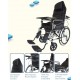 Karma Ryder 8 MWC-CR Reclining Commode Wheelchair with Table Tray