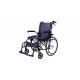 Light Weight Compact Foldable Wheelchair with Flip-up Armrest & Footrest