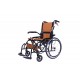 Light Weight Compact Foldable Wheelchair with Flip-up Armrest & Footrest