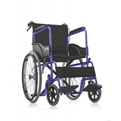 Lightweight Folding Wheelchair with Attendant Brakes On Rent 