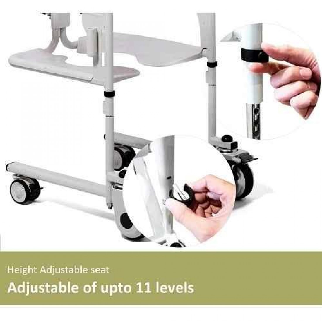 Manual Patient Lifting Chair with Wheels