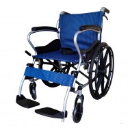 Mobility Kart Lightweight Manual Aluminum Folding Wheelchair with Attendant Brakes Mobility Kart Lightweight Manual Aluminum Folding Wheelchair with Attendant Brakes
