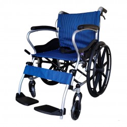 Mobility Kart Lightweight Manual Aluminum Folding Wheelchair with Attendant Brakes Mobility Kart Lightweight Manual Aluminum Folding Wheelchair with Attendant Brakes