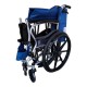 MOBILITY KART  Mobility Kart Lightweight Manual Aluminum Folding Wheelchair with Attendant Brakes