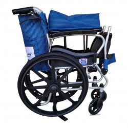 Mobility Kart Lightweight Manual Aluminum Folding Wheelchair with Attendant Brakes Mobility Kart Lightweight Manual Aluminum Folding Wheelchair with Attendant Brakes