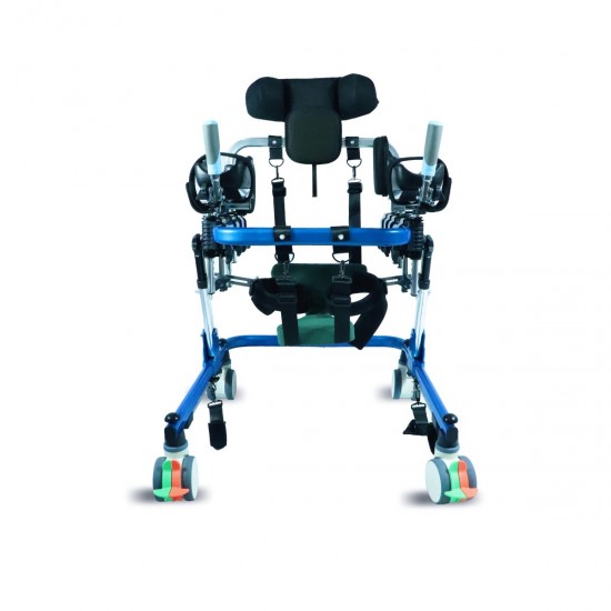 Multifunction Adjustable CP Walker with Seat Headrest and Leg Support Belt